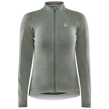 Craft Core Bike Essence Wool Jersey Langarm Thyme Damen 