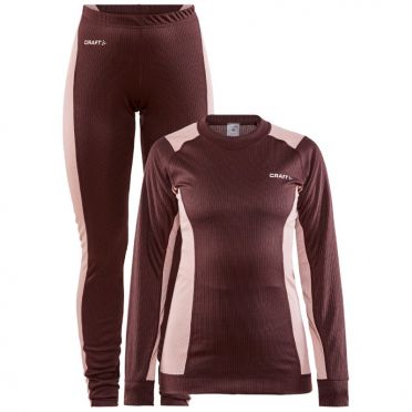 Craft Core Dry Thermo Unterwäsche set schwarz rot Damen 