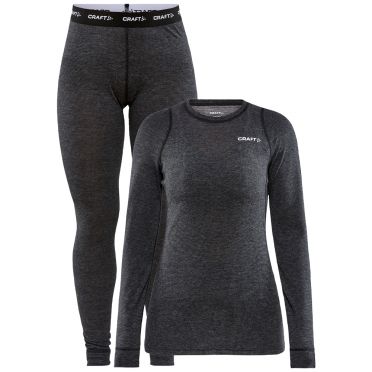 Craft Cool Merino Thermo Unterwäsche set schwarz Damen 