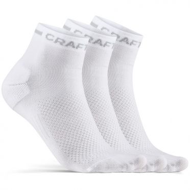 Craft Advanced Dry Mid Socken Weiß 3-pack 
