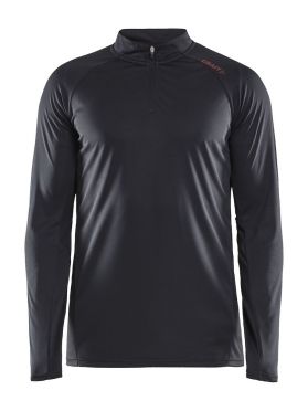 Craft Eaze Half Zip Langarm Laufshirt Schwarz Herren