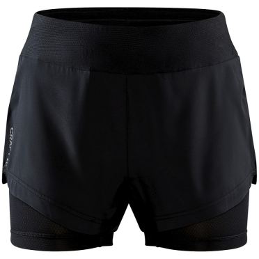 Craft Advanced Essence 2-in-1 stretch short Schwarz Damen 