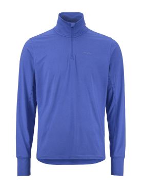 Craft Flow Half-Zip Langarm-Unterhemd Blau für Herren 
