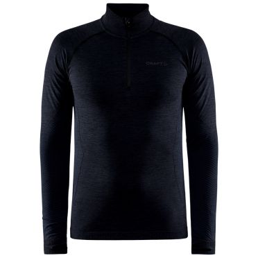 Craft Core Dry Active Comfort Pullover mit halbem Reißverschluss schwarz Herren 