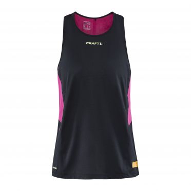 Craft PRO Hypervent Singlet Shirt armellos Schwarz/Rosa Damen