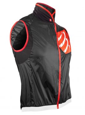 Compressport Cycling hurricane wind protect Weste Schwarz