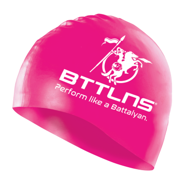 BTTLNS Silicone Badekappe Neon-Rosa Absorber 2.0