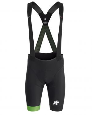 Assos S9 Equipe RS Trägerhose Schwarz/Grün Herren