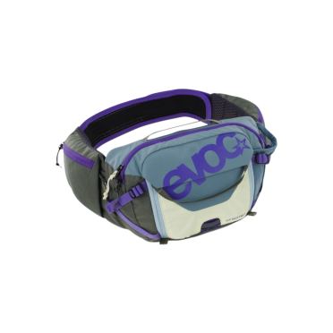 Evoc Hip Pack Pro 3L + 1,5L Hydration Bladder Hüfttasche Steel/Violet/Olive 