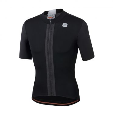 Sportful Strike Radtrikot Kurzarm Schwarz Herren 