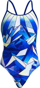 Funkita Blue Ascent Diamond Back Badeanzug Mädchen 