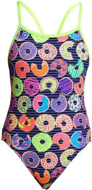 Funkita Dunking Donuts Single Strap Badeanzug Mädchen