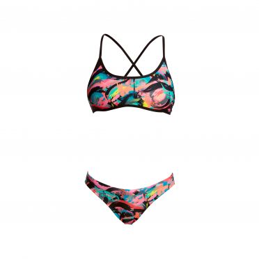 Funkita Crazy painter Tie down Bikini Set Damen