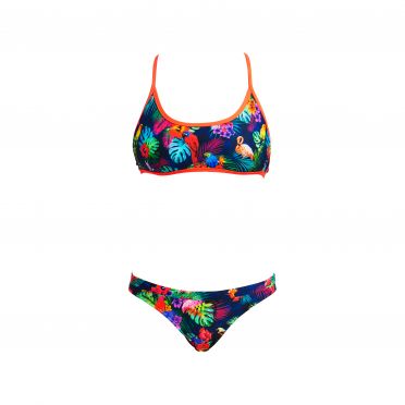 Funkita Tropic tag Tie down Bikini Set Damen
