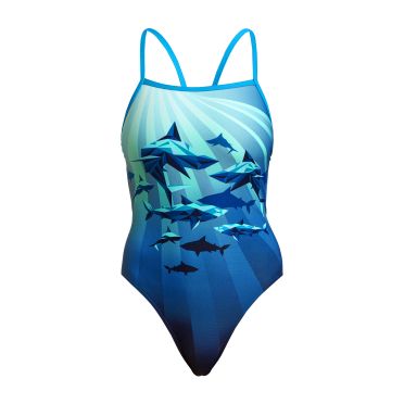 Funkita Shark Bay Single Strap Badeanzug Mädchen 