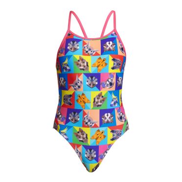 Funkita Rat Pack Diamond Back Badeanzug Mädchen