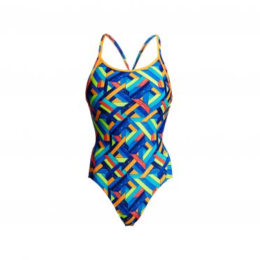 Funkita Boarded Up Diamond Back Badeanzug Damen