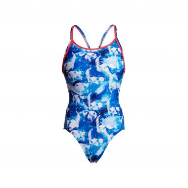 Funkita Head First Diamond Back Badeanzug Damen
