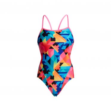 Funkita Colour burst Single Strap Badeanzug Damen