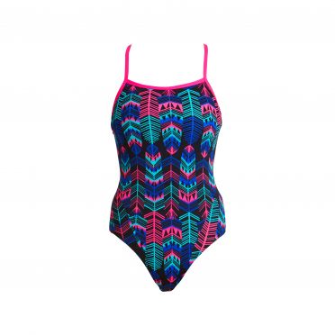 Funkita Feather duster Single Strap Badeanzug Mädchen