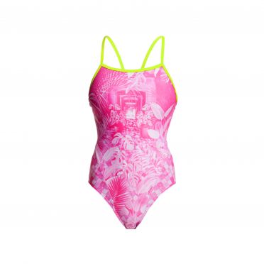 Funkita Pink bliss Single Strap Badeanzug Damen