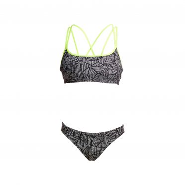 Funkita Black widow Criss cross sports Bikini Set Damen