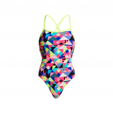 Funkita Purple patch Strapped In Badeanzug Damen