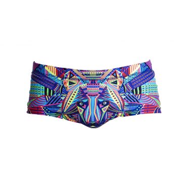 Funky Trunks Wolf pack Plain front trunk Badehose Herren