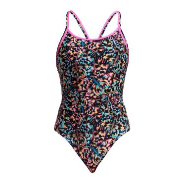 Funkita Copper Cluster Diamant Rücken Badeanzug Damen