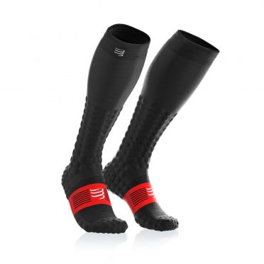Compressport Full socks detox recovery Kompressionsstrümpfe Schwarz