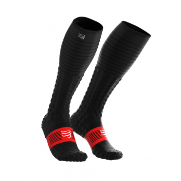 Compressport Full socks race & recovery Kompressionsstrümpfe Schwarz 