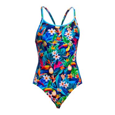 Funkita Birdie Wordie Diamant Rücken Badeanzug Damen 