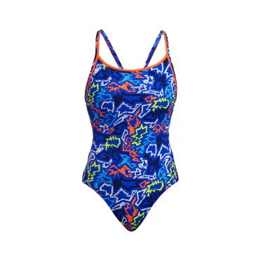 Funkita Broken Hearts diamond back Badeanzug Damen 