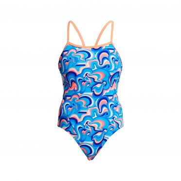 Funkita Double Scoop Single Strap Badeanzug Damen