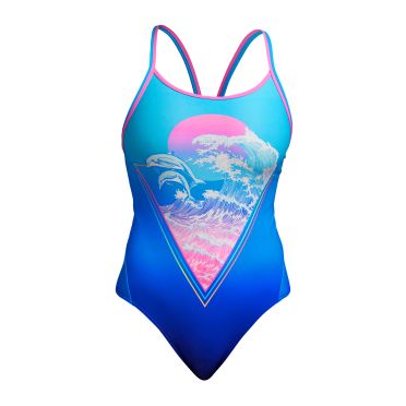 Funkita Flying Flipper diamond back Badeanzug Damen