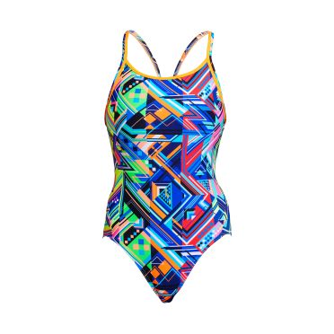Funkita Kickflip diamond back Badeanzug Damen