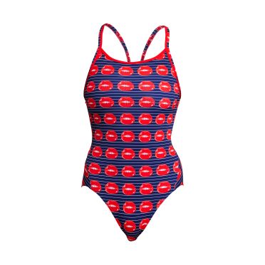 Funkita Lip Service diamond back Badeanzug Damen