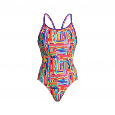 Funkita Top Spot Diamond Back Badeanzug Damen