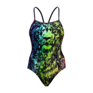 Funkita Lion Eyes Single Strap Badeanzug Damen