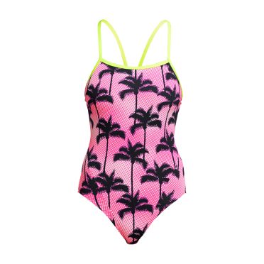 Funkita Pop Palms Single Strap Badeanzug Damen