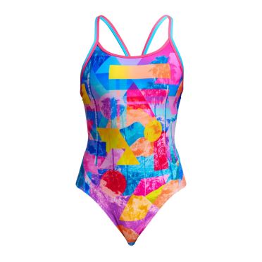Funkita Pixel Paradise Diamant Rücken Badeanzug Damen