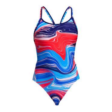 Funkita Wave Craze Diamant Rücken Badeanzug Damen