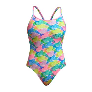 Funkita Pastel Porpie diamond back Badeanzug Damen 