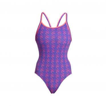 Funkita Tetris Time Diamond Back Badeanzug Damen