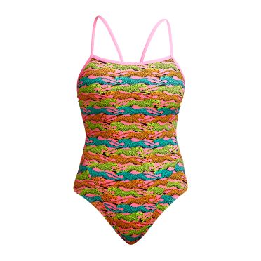 Funkita Lying Cheet Single Strap Badeanzug Damen 