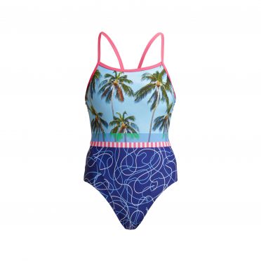 Funkita Lunchtime Dip Single Strap Badeanzug Damen