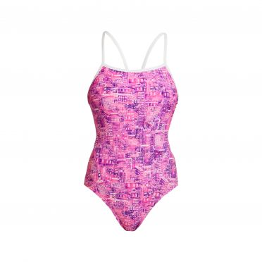 Funkita Sweet City Single Strap Badeanzug Damen