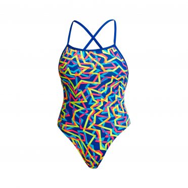 Funkita Noodle Bar Strapped In Badeanzug Damen