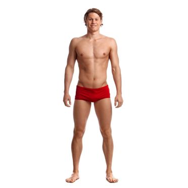 Funky Trunks Still Rot Plain front trunk Badehose Herren