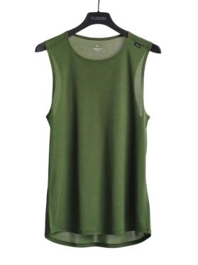Fusion run singlet grün herren 